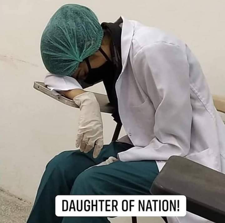 EngrAsadKhanOf1's tweet photo. Worrier of the Nation
#Highrespect
#Salute
#Doctors https://t.co/uEnD7fMn06