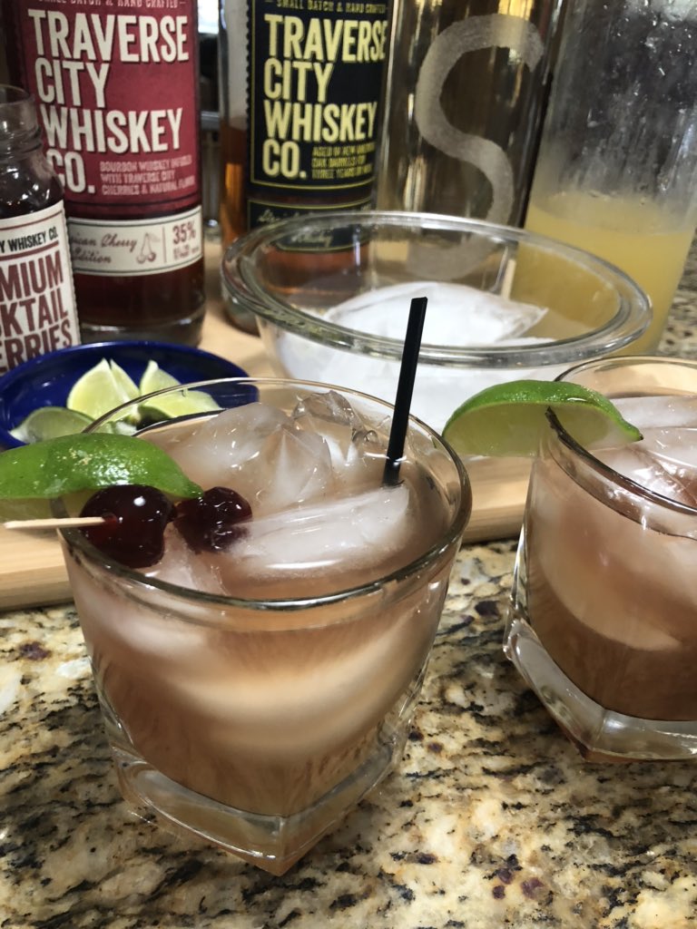“Local” <a href="/TCWHISKEY/">TCWHISKEY</a> Whiskey, Traverse City Co. Cherries, Homemade Sour Mix with our amazing <a href="/ZulayKitchen/">Zulay Kitchen</a> juicer. We are just missing our Traverse City Co hand sanitizer! CHEERS

#localwhiskey#support-locally#traversecitywhiskeyco.