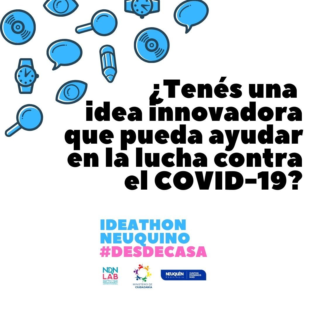 NQN_LAB's tweet photo. Abrimos hilo con el reporte y datos del 1er
💡 #IdeathonNeuquino #DesdeCasa 🏡
diseñado x el equipo🚀 @NQN_LAB @MCiudadaniaNqn
El #Ideathon es la generación de una comunidad💻de actores múltiples involucrados no sólo en la problemática, sino también en la propuesta de soluciones! https://t.co/46YIMD1HSy