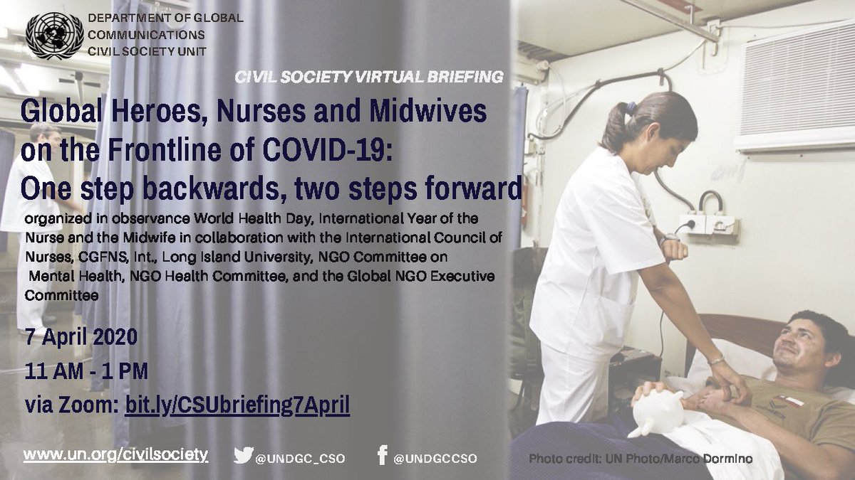 Path2FreedomInc's tweet photo. Our own Tammy Toney-Butler will be a panelists for the United Nations’s Civil Society Virtual Briefing for Global Heroes, Nurses and Midwives on the Frontline of COVID-19. We are so proud of you  and are excited for your representation during world health day! #UnitedNations https://t.co/fUNkwRIPv9