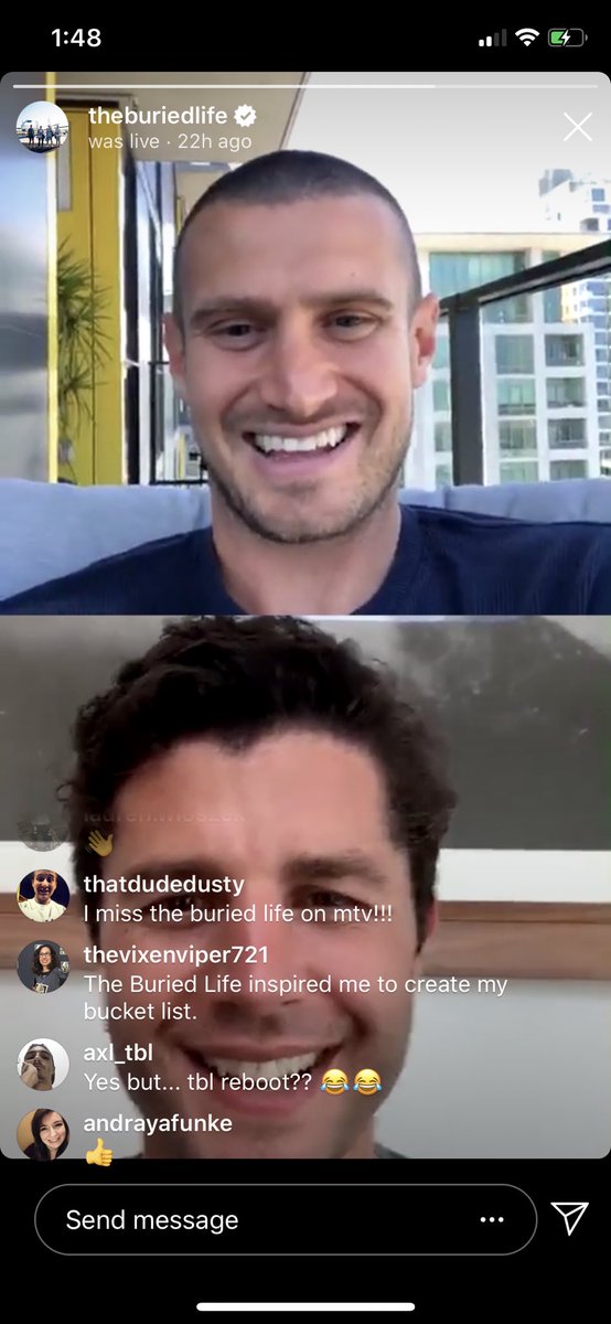 Nothing better to brighten my day than seeing these two <a href="/dave_lingwood/">Dave Lingwood</a> <a href="/BenNemtin/">Ben Nemtin</a> 
Check out <a href="/theburiedlife/">The Buried Life</a> if you haven’t yet! You won’t regret it