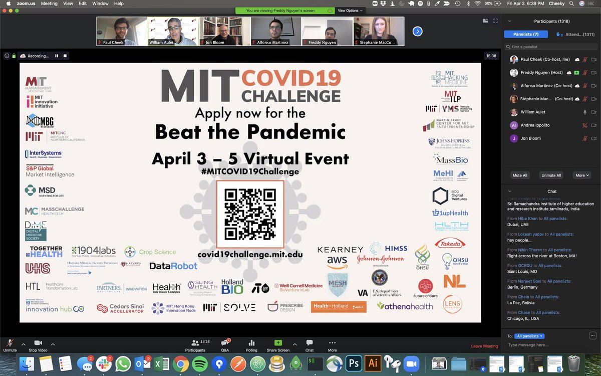 crisdeluca's tweet photo. Proud of the @JNJInnovation @JNJNews @JLABS #Technology and #DataScience teams supporting and mentoring over 2000 hackers fighting Corona Virus in this weekends #MITCOVID19Challenge #COVID19 #coronavirus https://t.co/VQo7LdxD9y