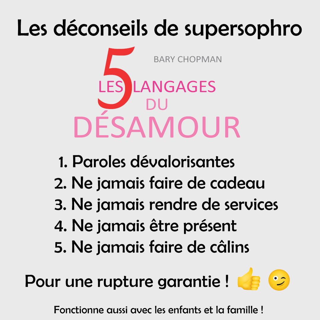 antoinedethelin's tweet photo. 💬 Les déconseils de super sophro 🗯️
.
Pour se garantir une vie affective désastreuse 😊
.
👉 Tagges un(e) ami(e) qui veut absolument rester célibataire...
.
#covid_19 #coronavirus #confinement #resterzen  #sophro #meditation #restezchezvous #amour #5langagesdelamour https://t.co/tfiOE5XnJK
