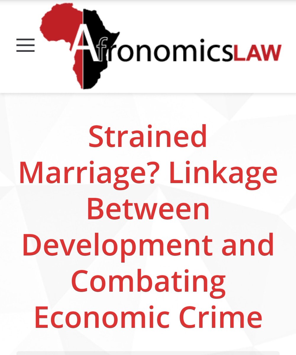 afronomicslaw's tweet photo. Next in our @clrn_n #symposium on Reform of Commercial Law in Nigeria, Dr Azinge (@Nkazinge) reflects on what link, if any, might be, btw stronger developmental outcomes & financial action task force on money laundering & #SDG 16.4. https://t.co/7L10zDuIZJ
@msamaka @ibukunomi https://t.co/m6BcuIH7jx