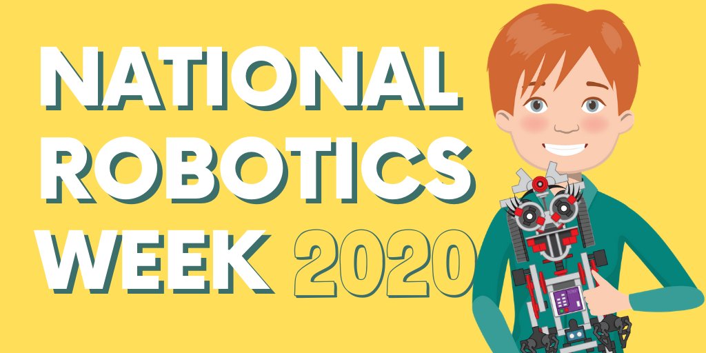 It's #NationalRoboticsWeek time! 🤖

We are giving away 18 #coding + #robotics sets April 6-10 to celebrate! 
Create a tech-filled #learningathome experience. Enter to win today! ⚙️🤞
bit.ly/3aUmjAF

#omgrobots #roboticsweek #thisisnottheend #morethanrobots #STEMathome