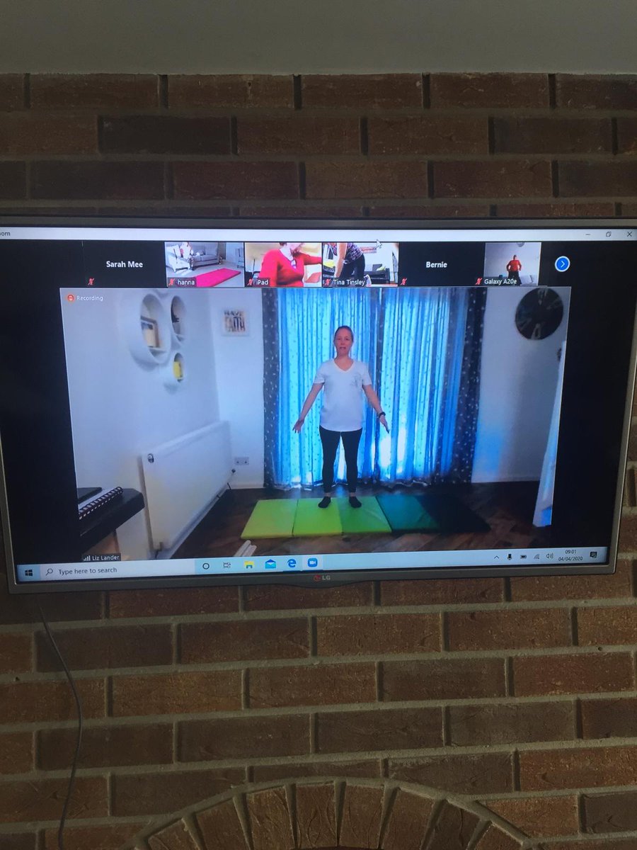 gymnasticphysio's tweet photo. "Thank you Liz, the classes definitely helps with my sanity and gives some routine to my days."
#zoompilates @LeicesterPhysio https://t.co/FJfmxjMQs8
