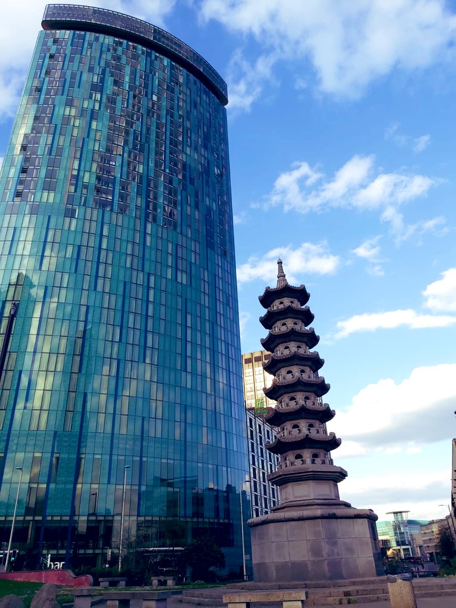 SouthsideDist's tweet photo. Stay at home Saturday #Birmingham we will bring the outside inside to you with this view from the #WingYip Pagoda https://t.co/Rxqq3bMxDa