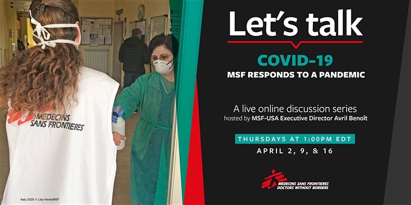 An online discussion series on April 2, 9, and 16 about how Doctors Without Borders/Médecins Sans Frontières (MSF) is responding to the evolving COVID-19 emergency. To register or for more information, head to our IS Blog through the link on our bio!