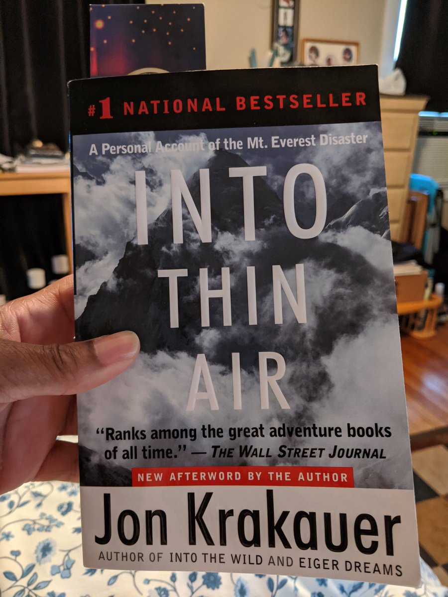 JenkinsTonyia's tweet photo. I had planned on teaching "Into the Wild" the last nine weeks. I LOVE Chris/Alex McCandless and was once again excited to teach it. I love Jon Krakauer so I'm on chapter 6 of my fourth Corona Read. I will watch "Everest" again when I finish the book. Be safe my colleagues/friends https://t.co/g0rpUdR0o3