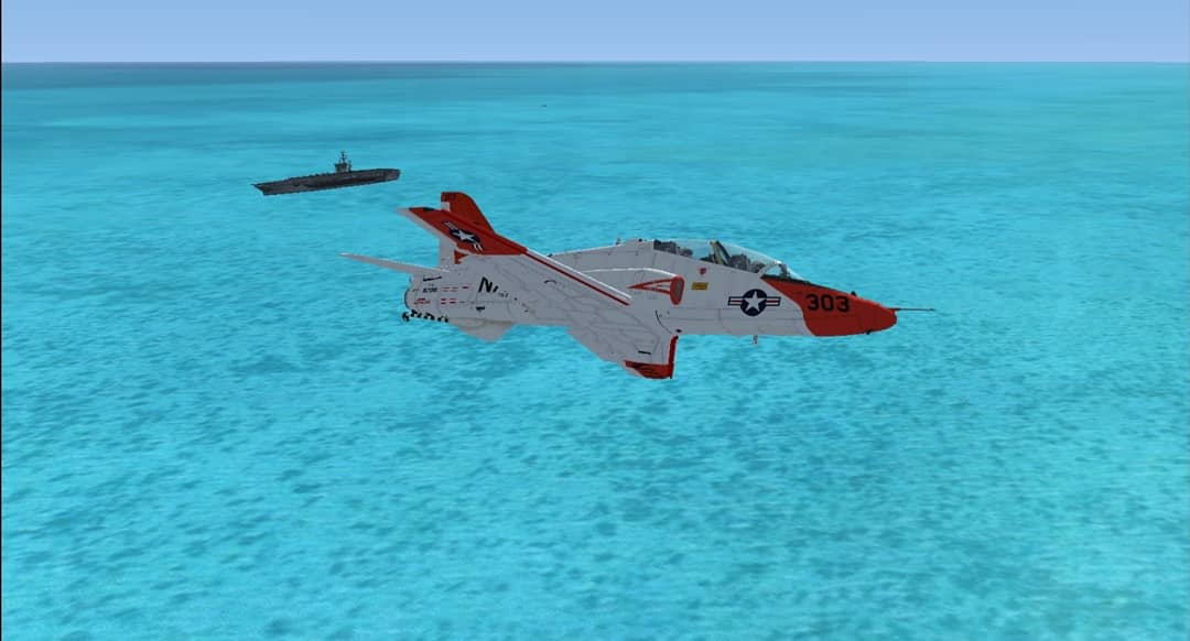 FLOANVirtual's tweet photo. #CarrierQualifications - Vuelo de adiestramiento con el #T45C ✈ de #TIGER80A🐯 & #TIGER05A🐯, supervisados por nuestro instructor #TIGER04🐯, pilotos de nuestra #NovenaEscuadrillaVirtual🇪🇸, destinados en el #VT9 "Tigers" de #NASMeridian (KNMM - Mississippi)🇺🇸 https://t.co/Yvzo43W1pv