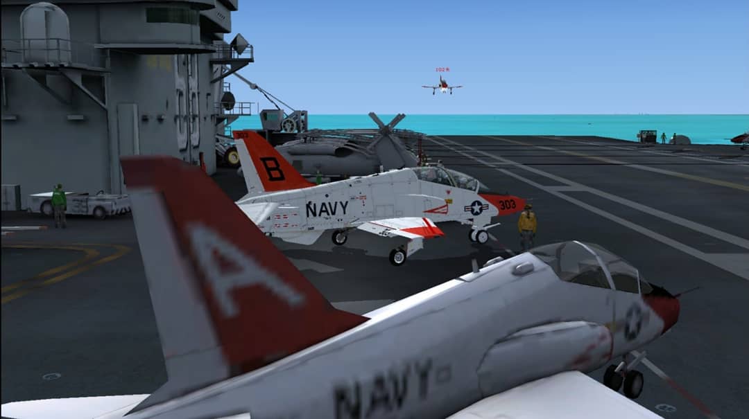 FLOANVirtual's tweet photo. #CarrierQualifications - Vuelo de adiestramiento con el #T45C ✈ de #TIGER80A🐯 & #TIGER05A🐯, supervisados por nuestro instructor #TIGER04🐯, pilotos de nuestra #NovenaEscuadrillaVirtual🇪🇸, destinados en el #VT9 "Tigers" de #NASMeridian (KNMM - Mississippi)🇺🇸 https://t.co/Yvzo43W1pv