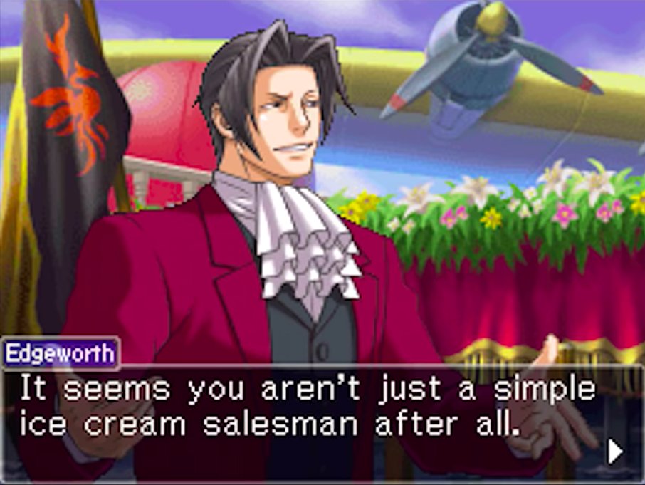 i wonder, perhaps, if this man is but a simple ice cream salesman