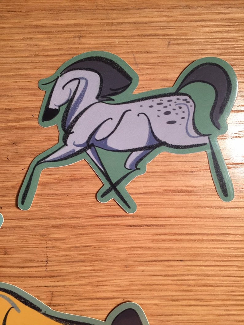Just added some new stickers! Check out these prancing ponies!  #quaranzinefest  https://shop.sierrabravoart.com/ 
