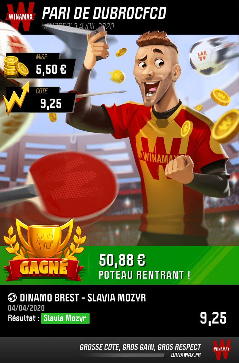 alexfcd2's tweet image. Merci encore ⁦@WinamaxSport⁩