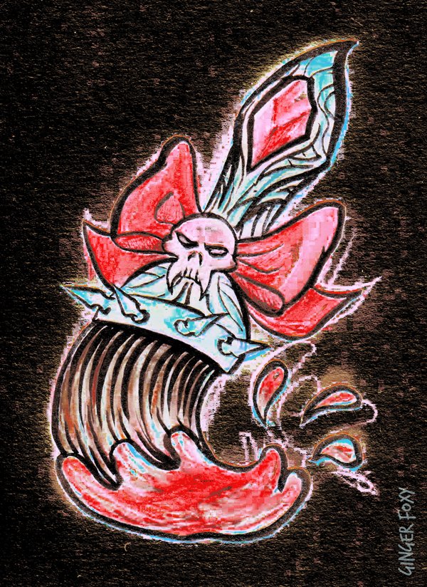 ThatCraftyFoxy's tweet photo. A Gothic Paint Brush designed for a @Neopets challenge in 2019 and a Gothic Acara I made in 2007 by scribbling over a royal one :)

#art #artwork #artistsontwitter #neopets #goth https://t.co/Wltn7Jeq5j