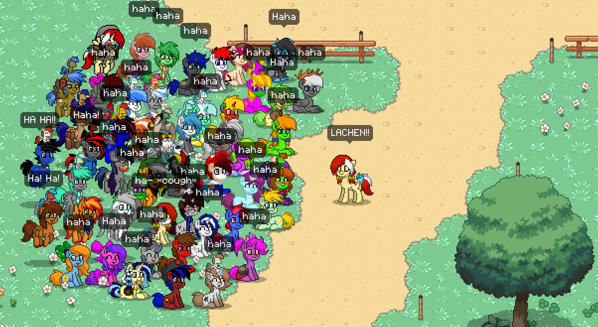 BronyKnSt's tweet photo. PonyTown Gruppenfoto! #Lachen #DieWolke https://t.co/UsCCIPsQpb