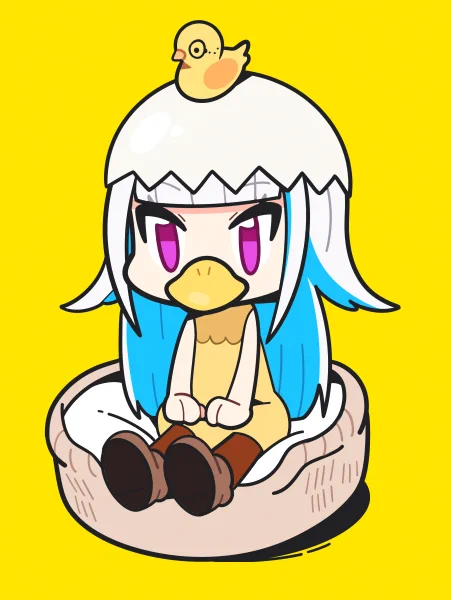 ペットのベッドに座っているひよこリゼ様可愛かった?
#ヘル絵スタ 