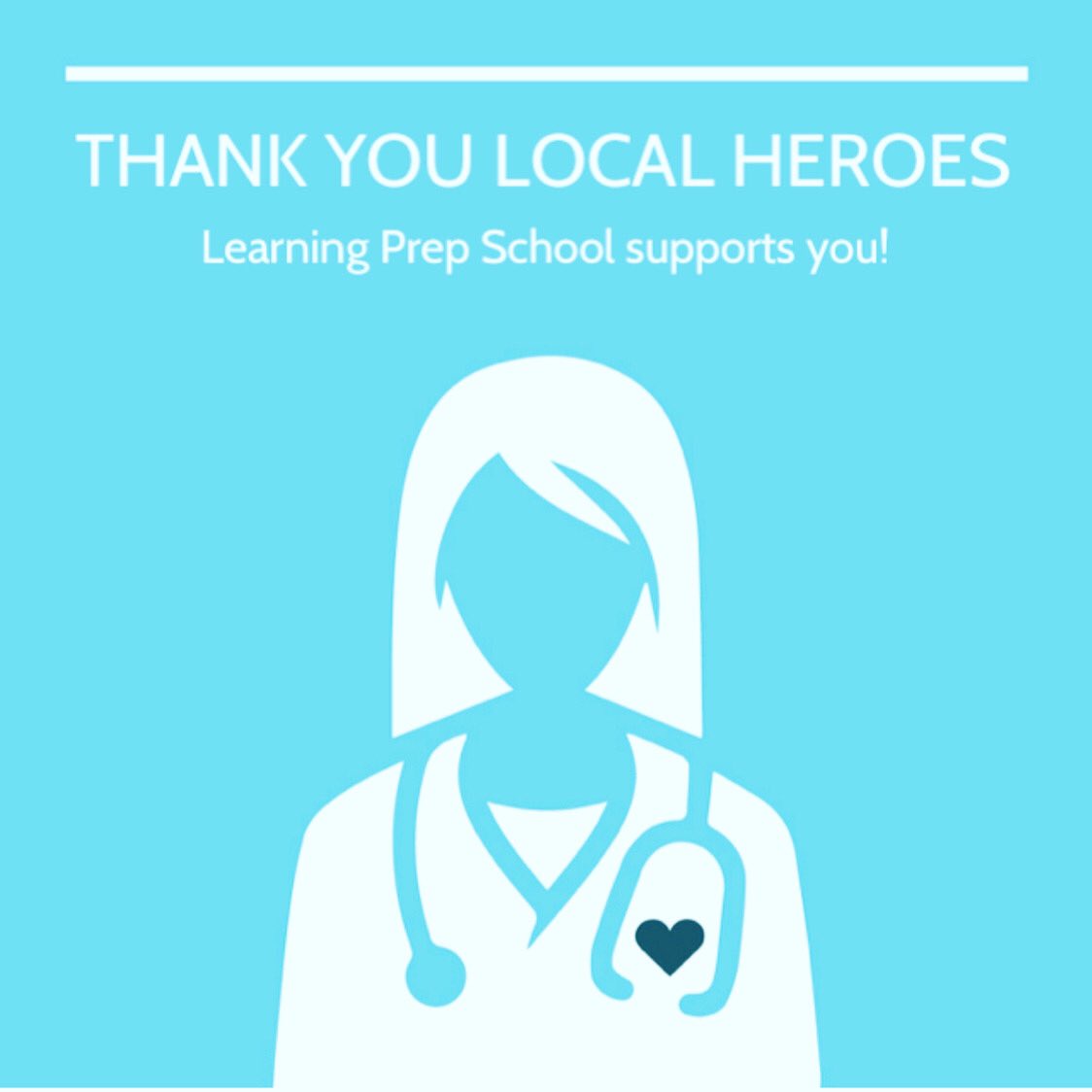 LearningPrep's tweet photo. Thank you to all the people in our communities that helping others during this critical time. From all of us at Learning Prep School we salute you! #grateful #learningprep #lpspanthers #InThisTogether https://t.co/d3TljYVRGL