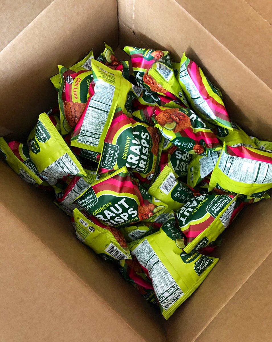 Thank you <a href="/FrmhouseCulture/">Farmhouse Culture</a> for the delivery! Now we’re all fueled up on #organicsnacks so we can keep cranking at <a href="/radcraftbeer/">RadCraft</a>! 
#farmhouseculture #cheerstothat