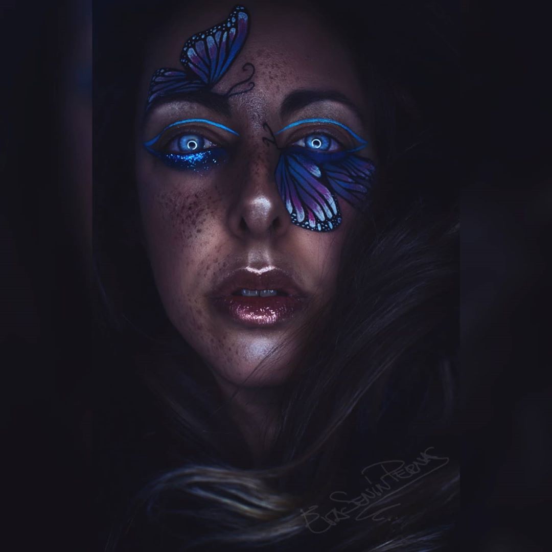 🦋B u t t e r f l y🦋
-
<a href="/esphotomakeup/">Eva Senín Pernas</a> is brightening up our days with her incredible creations! 
-
You can shop our products through the link on our Instagram page!😆
-
#Creativemakeup #Fantasy #Fairytale #Glitter #Facepaint #Paintglowofficial