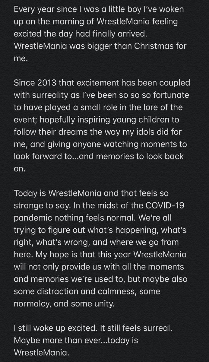 Today is #WrestleMania