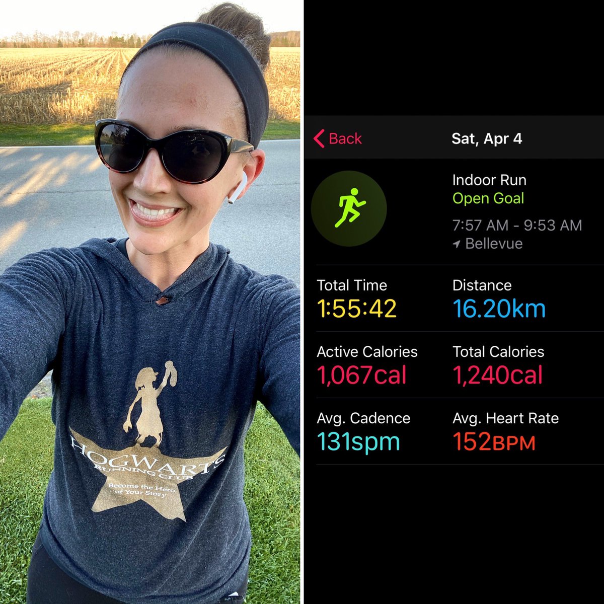 MsDendinger's tweet photo. Saturday’s were made for running ❤️ Country roads and Hamilton had my running NONSTOP for Battle of the Fandoms part IV. #notthrowingawaymyshot #talklessrunmore https://t.co/xUIt9o8tlH