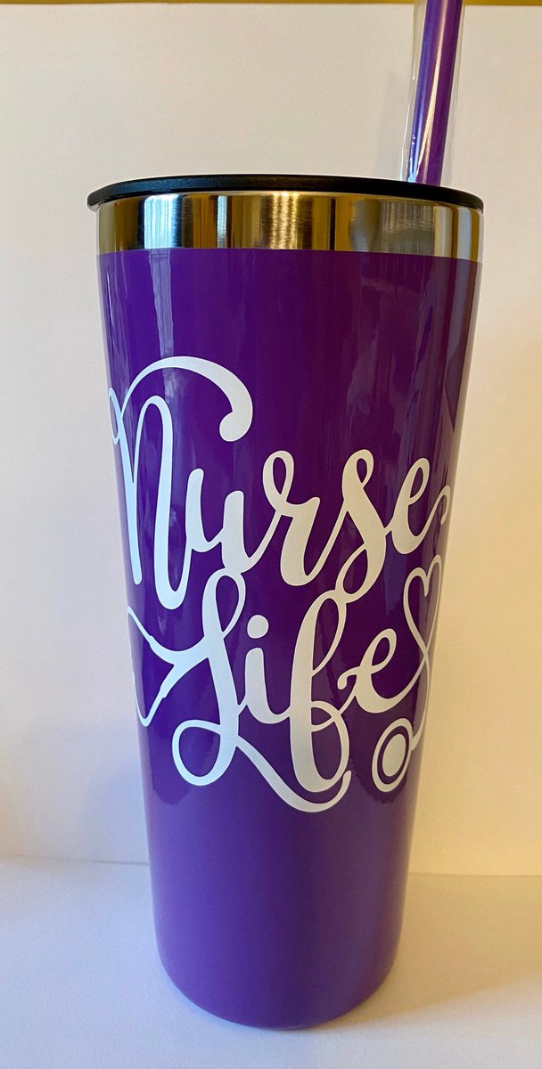 Excited to share this item from my #etsy shop: Nurse Life 22 oz Funny Insulated Tumbler With Lid And Straw, Nurse Gift, Nurse Travel Cup, Nurse Coffee Cup, Nurse Appreciation Gift #metal #collegegraduation #icedcoffeecup #stethoscope #rosegoldtumbler etsy.me/39IAuac