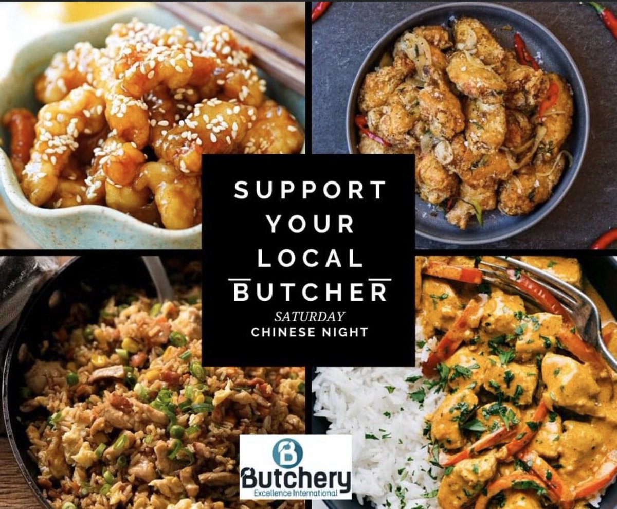 Support your local butcher, join us for Chinese fakeaway night. You can make your own Chinese meals, you don’t need takeaways. #StayHomeSaveLives #butchery #butcheryexcellence