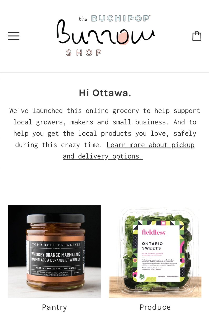 TimTierney's tweet photo. This is pretty cool! The BurrowShop..
A online grocery to help support local growers, makers and small business. I am hungry ! 
🥚🍦🍨🍞🥐🥖
👉https://t.co/bD2X4IuzUF https://t.co/v9W804N9oS