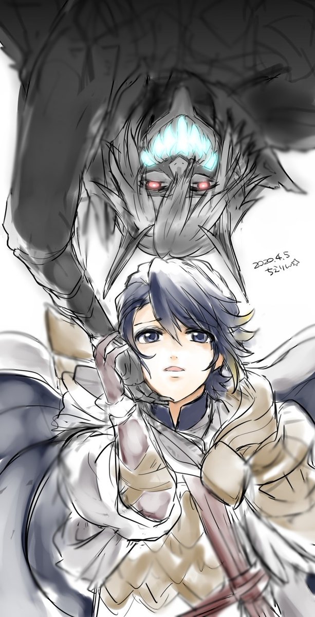 V Tvittere ファイアーエムブレム ヒーローズのアルフォンスとリーヴ ストーリーをクリアした記念に描きました