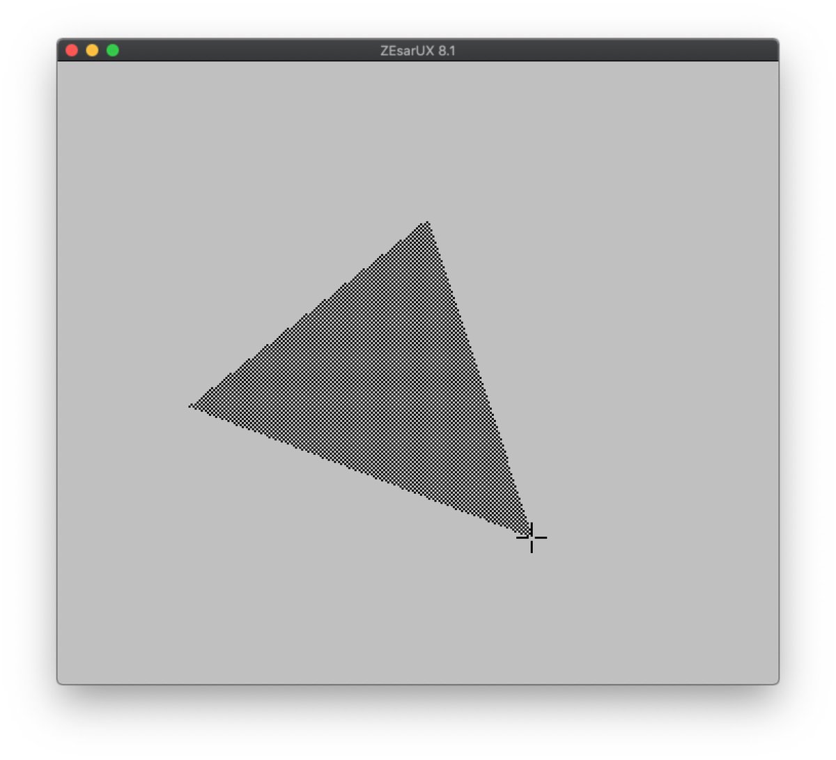 Fixed the bug in my fast filled and textured triangle drawing routine for the ZX Spectrum. I've released the code on GitHub in lib/vector_filled.z80, with an example file in Demo/demo_3D. This will form part of a simple 3D engine I'm tinkering with. https://github.com/breakintoprogram/lib-spectrum