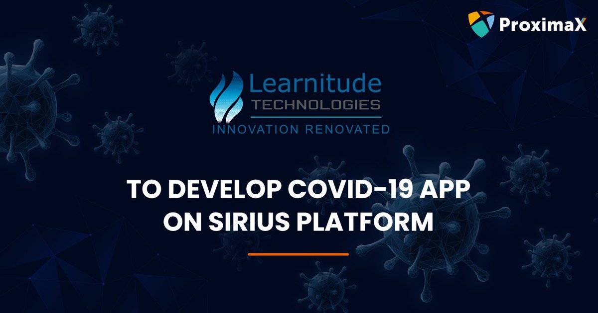 ProximaXUSA's tweet photo. #ProximaX &amp; #LearnitudeTechnologies are building a COVID-19 tracing app to help governments in containment efforts. The app will allow governments to identify cases, dispense medication &amp; take action...
https://t.co/PcsXo244y9
#Sirius #Blockchain #XPX #Cryptocurrency #ProximaXUSA https://t.co/Mvubnke329