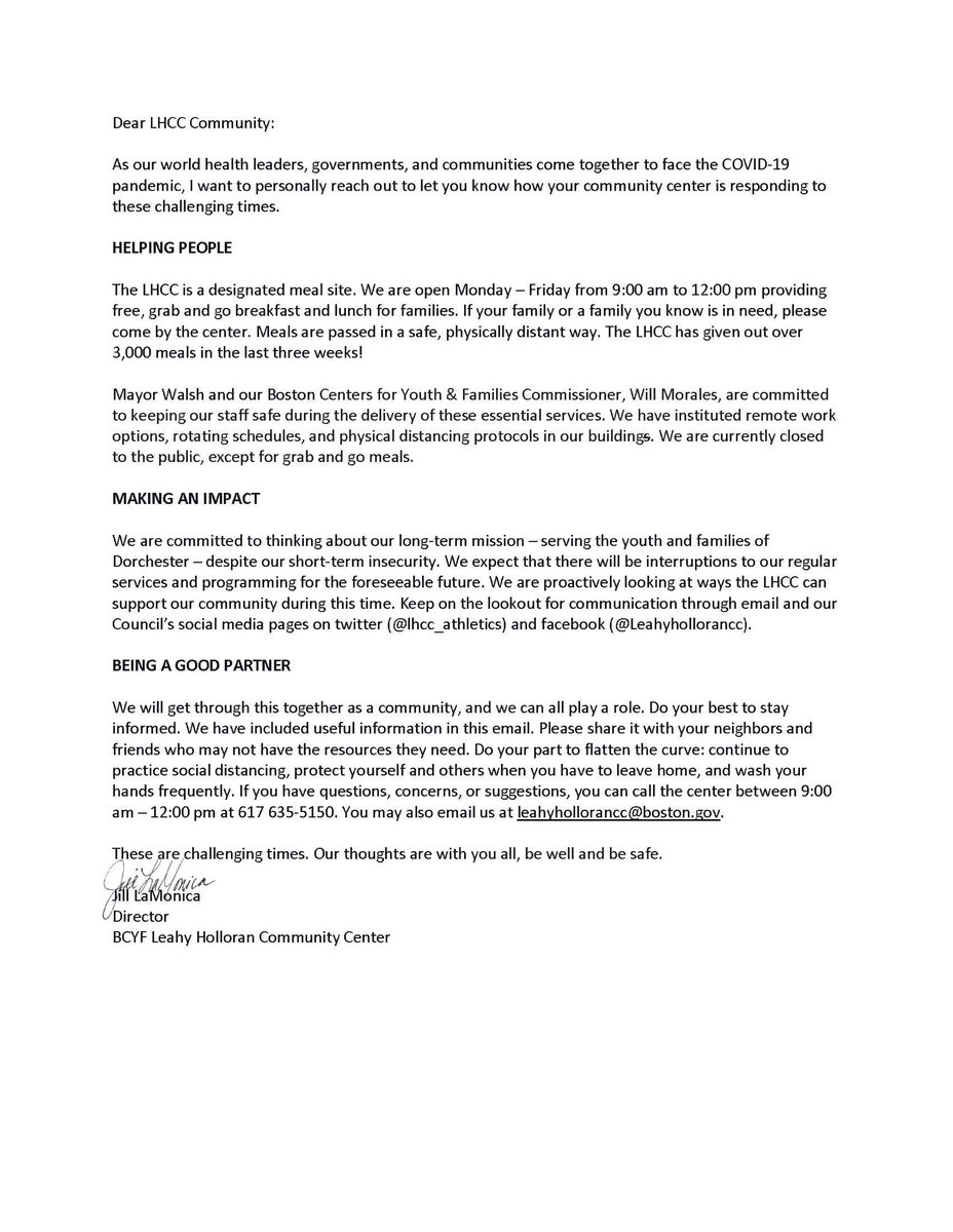 leahyholloran's tweet photo. Some updates from the LHCC. Make sure to join our mailing list! Email Kaitlin.miller@boston.gov to be added. Stay safe, be well! https://t.co/vAqzgUqMUm