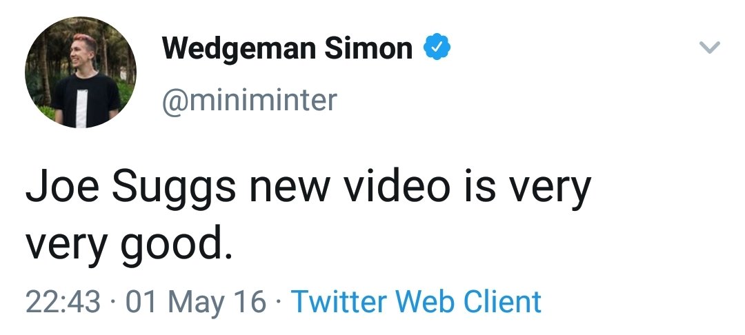 Yes Simon, we all love a good  #SuggSunday video