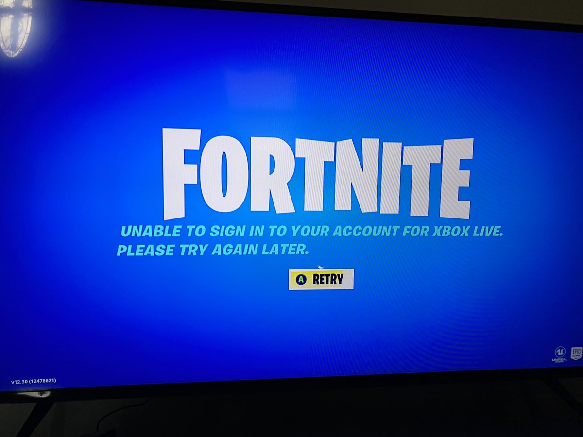 Hi my son can’t log into Fortnite. The attached screen keeps popping up. Help! Please and thank you
