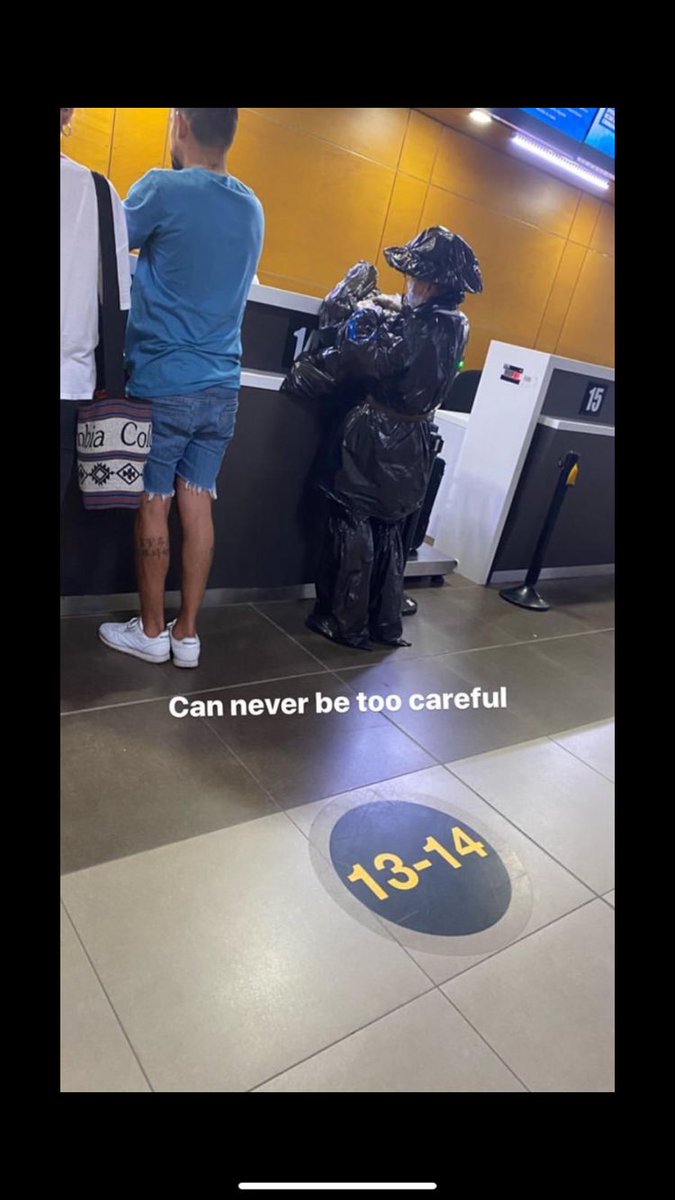 JamesPerry97's tweet photo. A walking bin at the airport https://t.co/re93yFYdiX