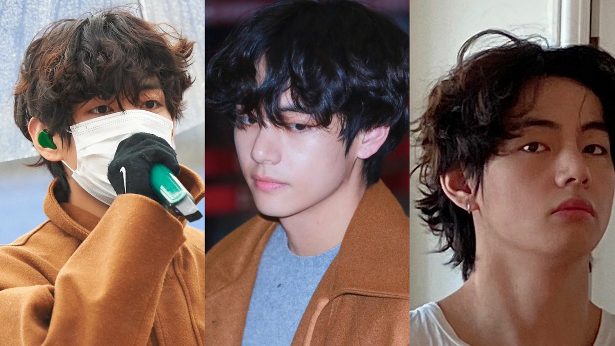 taehyung's fluffy soft permed hair were truly a blessing
