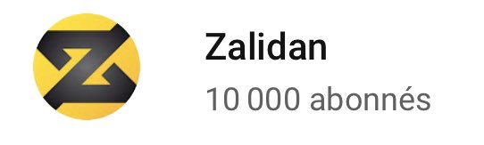 ZalidanTV's tweet photo. Je suis fier de vous annoncer que ma chaîne YouTube vient de dépasser la barre des 10 000 abonnés aujourd’hui à 17h12 👊🤩🍾

Un immense merci à vous tous ! Une Vidéo FAQ et une vidéo Setup arrivent pour fêter ça ! ❤️ https://t.co/H4CvQd1tzm
