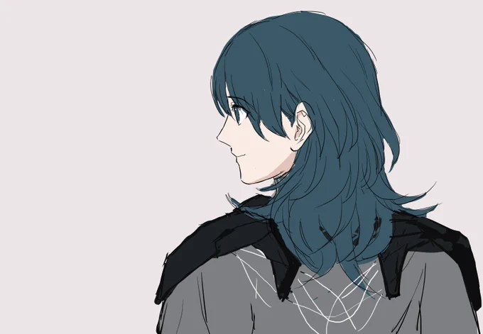 この角度の先生が好きという絵。優しい目を向けるの良いね。 