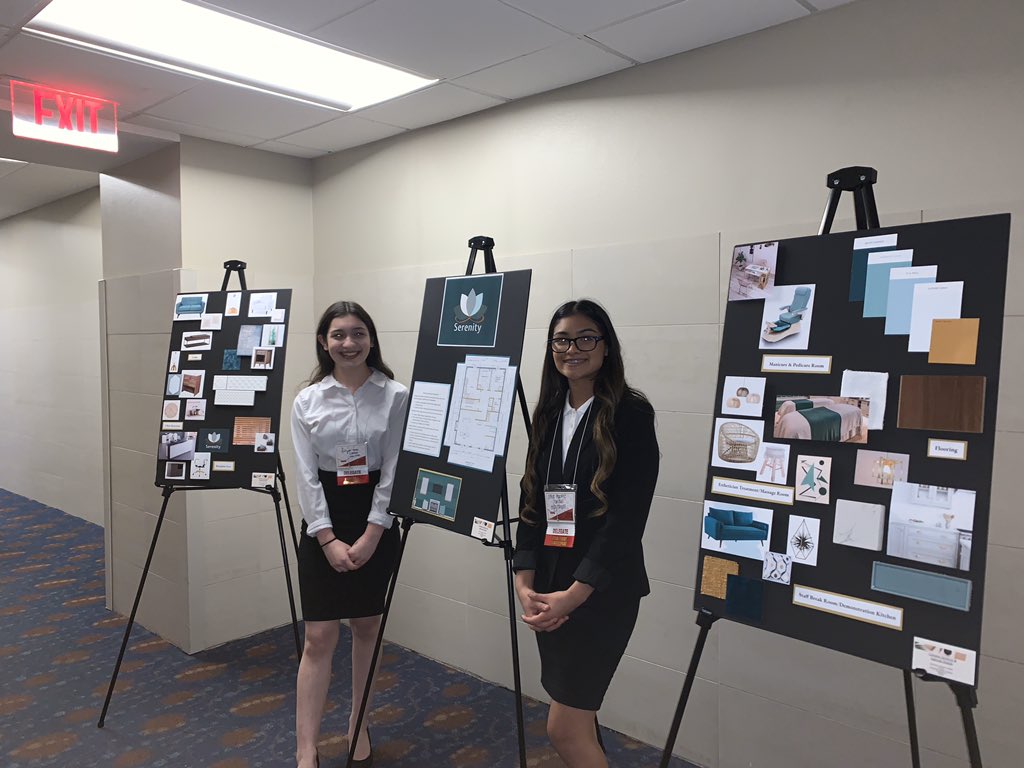 Good luck to these two as we listen and watch the 2020 State FCCLA Virtual Recognition Session.  Level 3 Interior Design.  #FutureInteriorDesigners #ProudAdvisor <a href="/CrandallHS/">CrandallHS</a> <a href="/OfficialCISD/">Crandall ISD</a> <a href="/crandallfccla/">Crandall FCCLA</a> <a href="/dowlearnj/">Janice Dowlearn</a>