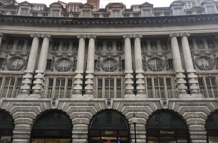 I am a huge Richard Norman Shaw fan, his wonderfully free use of expressive & eclectic classicism... here is his design for London’s Regent St, only one section of which was finished, and a perspective of the entire scheme (completed in stripped-back form by Blomfield)