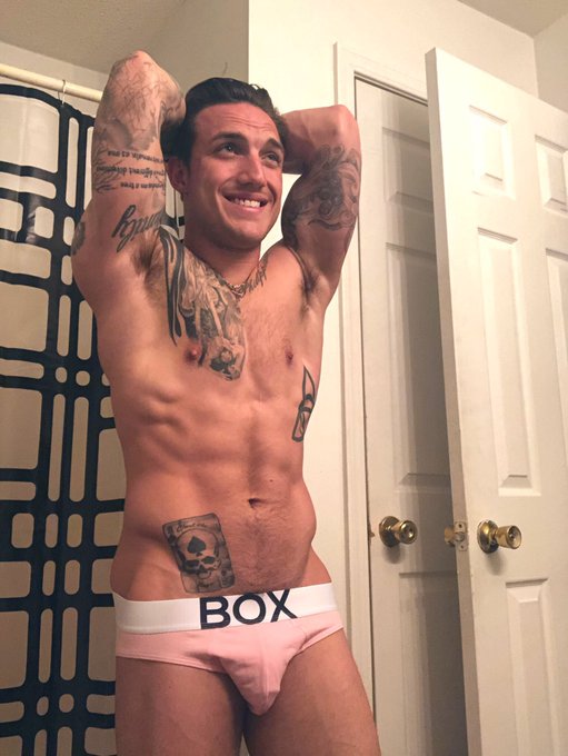 4 pic. This dude...hot, tatted, naughty, and looks great in some @BoxMenswear ? follow him and check