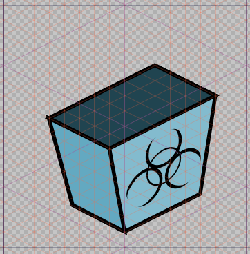 Also made a medical dustbin (trash for the Americans)All my Googling suggested this (albeit yellow) was the design but now worried it feels a bit too... Zombie Bio-hazard danger for our cute co-op puzzler  #ScreenShotSaturday  #IndieDev