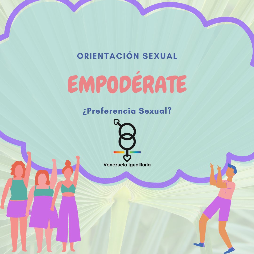 VE_Igualitaria's tweet photo. La orientación sexual responde a la pregunta: ¿me atraen erótica y afectivamente hombres, mujeres, ambos, ninguno, acaso importa?

No es un un acto consciente por lo que no es una preferencia, opción, condición que se pueda cambiar o revertir. 

No es algo privado. 

#empodérate https://t.co/RZhw5CWftZ