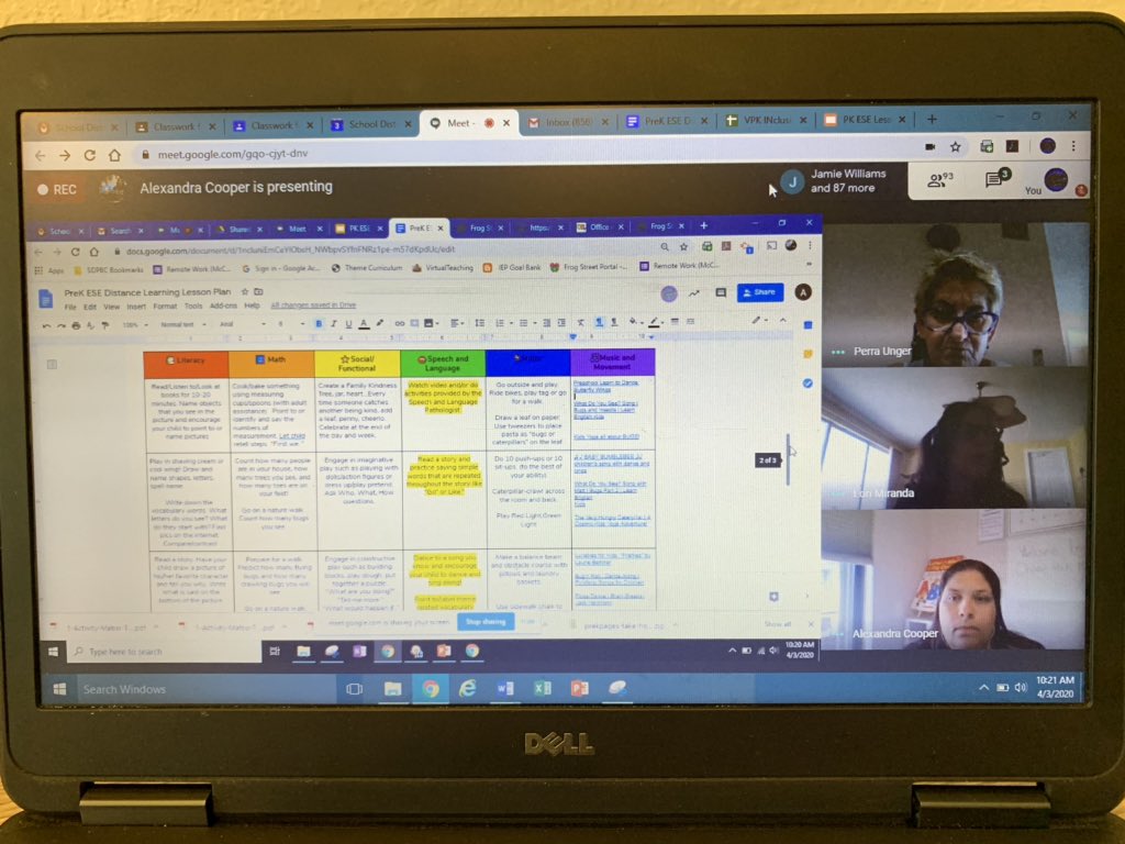 angelad222's tweet photo. PreK ESE rocked week 1 of distance learning and worked hard on Friday to prepare for week 2! Keep up the great work PreK! #TeamPreK #PreKESE #SDPBC #distancelearning @561Sdpbc @DianaFedderman @licatap @SommerPBCSD @Dr_Corcoran https://t.co/GegU78ileu