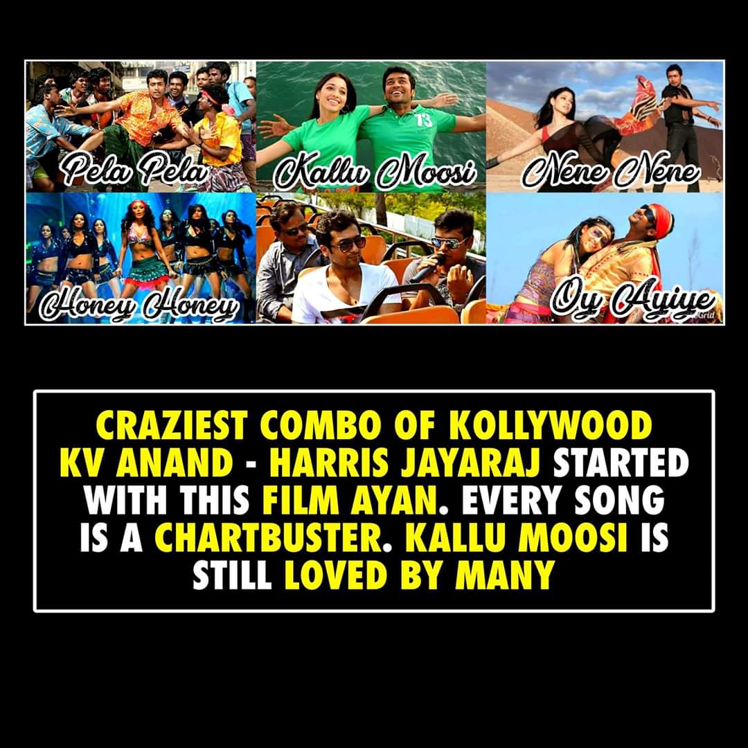 Thyview's tweet photo. #Ayan - Memorable movie in #Suriya's carrer..!!

Here Are The 10 Interesting Facts #Veedokkade #Ayan #11YearsOfAyan #Suriya #KvAnand #HarrisJayaraj

(Part 3/3)

@Suriya_offl @anavenkat @tamannaahspeaks @Jharrisjayaraj @ProductionsAvm @rajsekarpandian https://t.co/4s5kVEOVBX