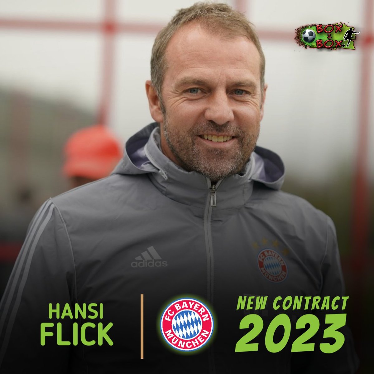 Box_2_Box_'s tweet photo. OFFICIAL: Hansi Flick has signed a three-year contract as Bayern Munich's head coach, the Bundesliga champions confirmed on Friday. Bayern have announced that the 55-year-old would stay on as Manager for at least the next 3 years.

#Box2BoxNG #Box2BoxMedia #Bayern #FCBayern #FCB https://t.co/ABGf5bMrg5