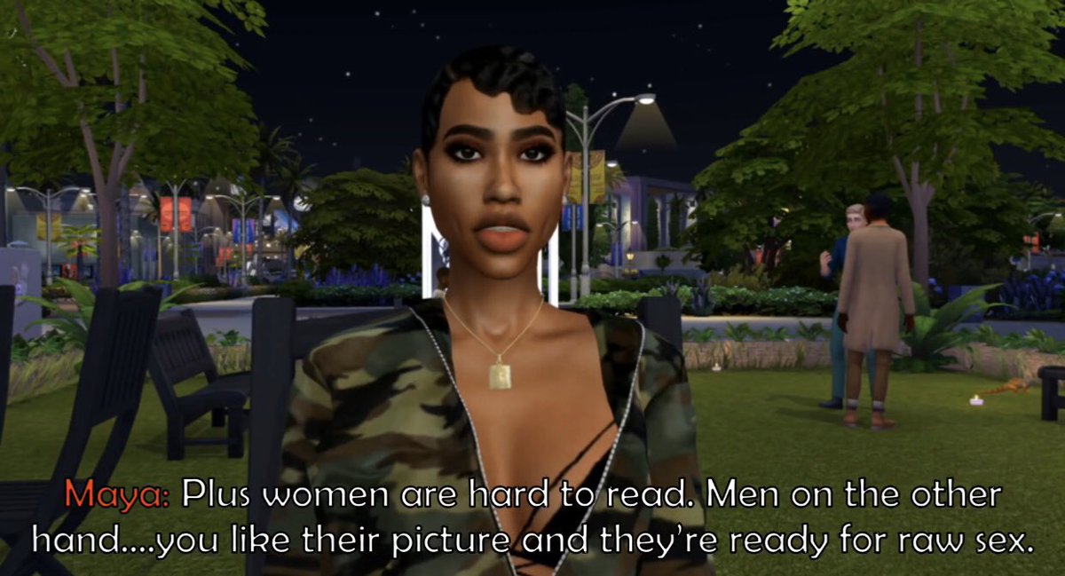 Episode 6: This is pretty self explanatory lol. And “Plus, women are hard to read” is an interesting thing to say for someone who apparently isn’t interested in them. I’m just saying lol