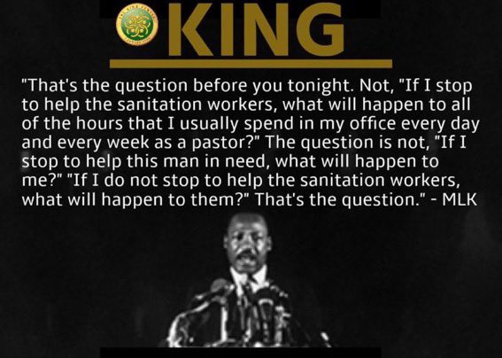 AFSCMECT4's tweet photo. Today we at #AFSCME #Council4 remember the bravery and sacrifice #MLK made for working people all across the United States. #ProtectPublicWorkers https://t.co/IJ72b3jdMN