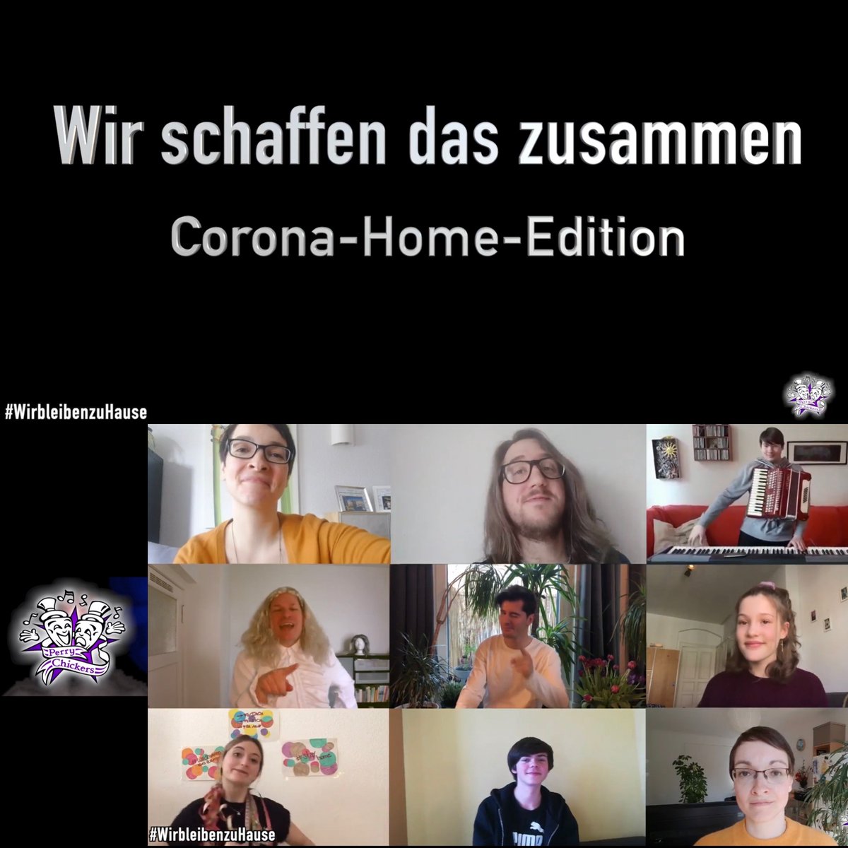 perrychickers's tweet photo. Die Perrys grüßen euch herzlich aus der #Quarantäne!🏡❤️Auch für uns ist es nicht leicht, aber wir bleiben zuversichtlich: Wir schaffen das zusammen!💪🏼💪🏾🤗Viel Spaß bei unserer Videobotschaft zur #Coronakrise! (dt. &amp; eng. #Gehörlosenuntertitel zuschaltbar) https://t.co/GFwYuYV38e https://t.co/NYb3sPUArE